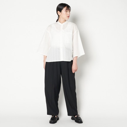 COTTON CUT FRINGE OPEN SHIRT 詳細画像 ホワイト 11