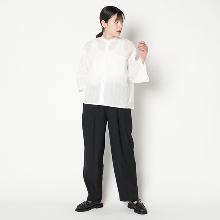 COTTON CUT FRINGE OPEN SHIRT 詳細画像 ホワイト 12