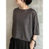 NATURAL LINEN CUT PULLOVER 詳細画像