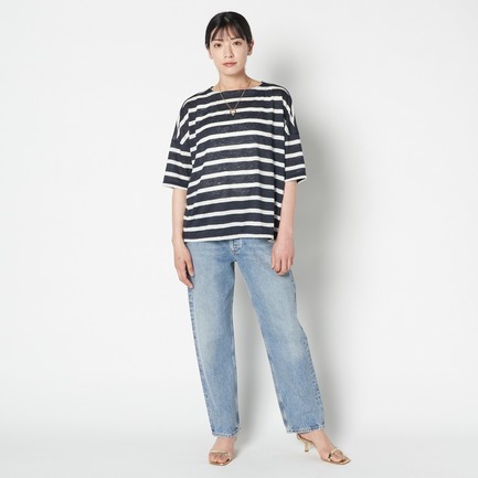 NATURAL LINEN CUT PULLOVER 詳細画像 ネイビー 9