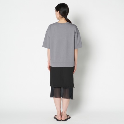 STRETCH PONTE HURF SLV BIG TEE 詳細画像 ミディアムグレー 3