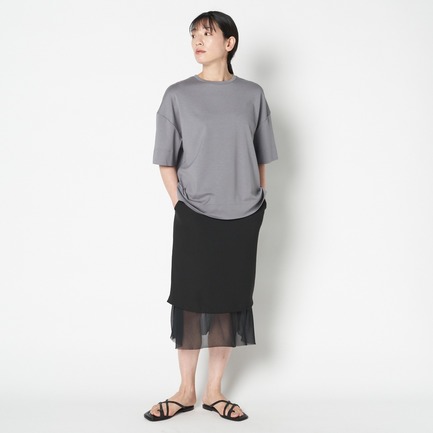 STRETCH PONTE HURF SLV BIG TEE 詳細画像 ミディアムグレー 4