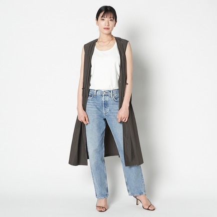 NYLON TAFFETA GILET OP 詳細画像 チャコールグレー 4