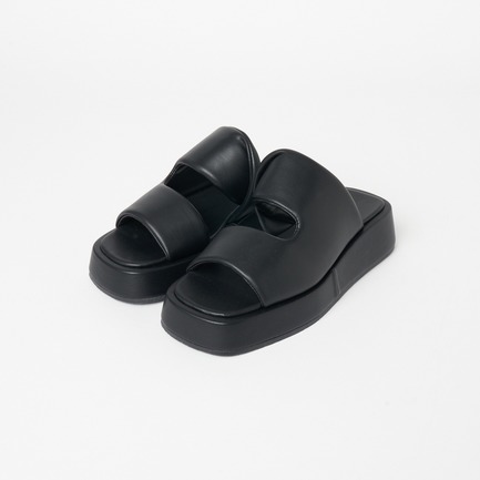 PLATFORM PUFFY SLIDE SANDALS