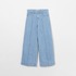 WIDE LEG CROPPED JEANS w TUCK 詳細画像