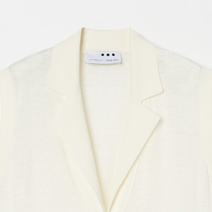 LINEN GILET 詳細画像 アイボリー 2