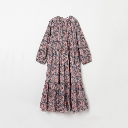 Block Print L/S Dress 詳細画像 ライトグレー 1