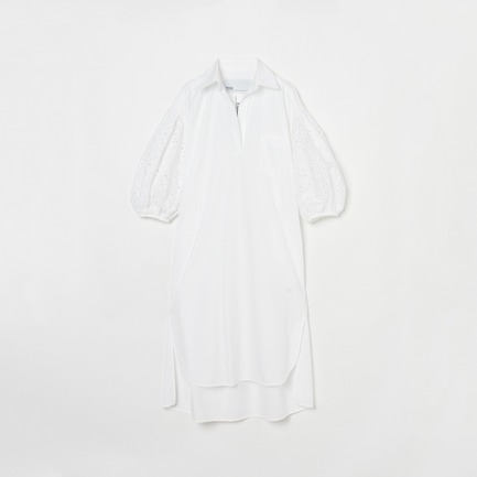 LACE PUFF SLV DRESS 詳細画像 ホワイト 1