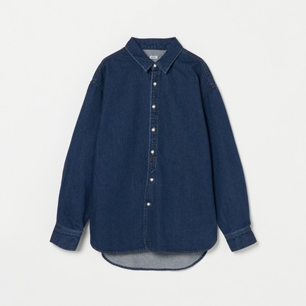 DENIM PEARL BUTTONS SHIRT