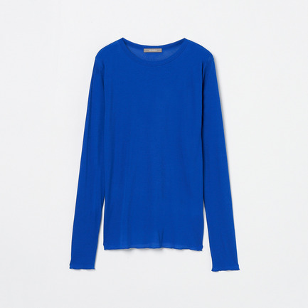 【smooth skin series】SHEER RIB JERSEY CREW