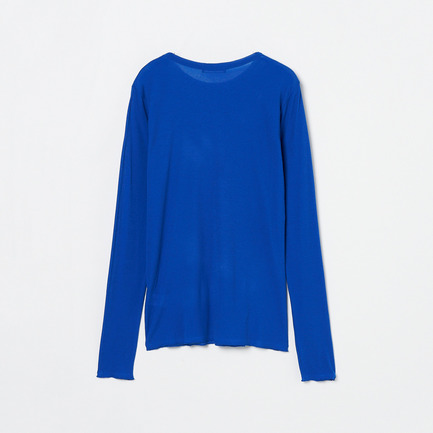 【smooth skin series】SHEER RIB JERSEY CREW 詳細画像 ブルー 1