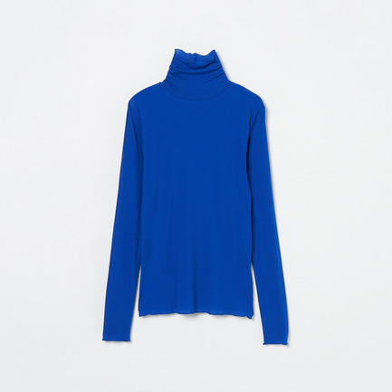 【smooth skin series】SHEER RIB JERSEY TURTLE