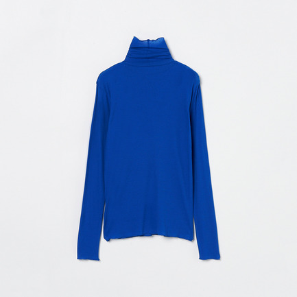 【smooth skin series】SHEER RIB JERSEY TURTLE 詳細画像 ブルー 1