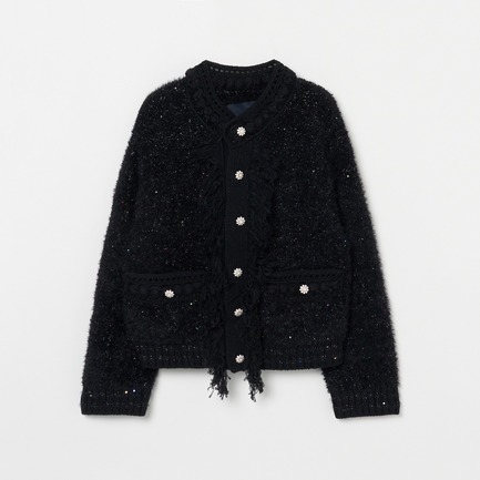 TWEED CREWNECK CARDIGAN 詳細画像 アイボリー 1