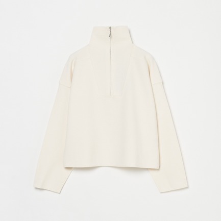 MILANO RIB HALF ZIP 詳細画像 アイボリー 1