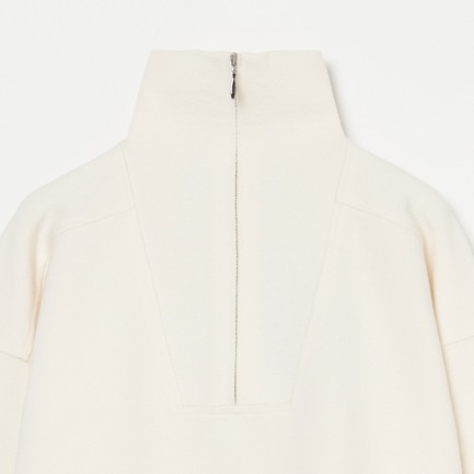 MILANO RIB HALF ZIP 詳細画像 アイボリー 2