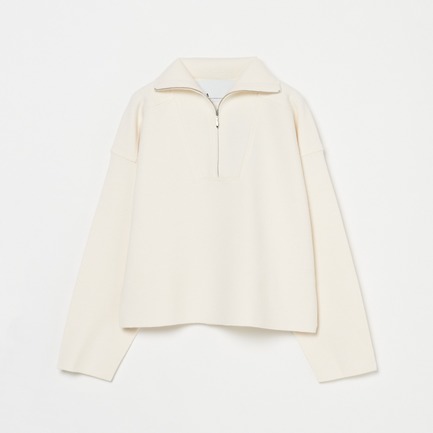 MILANO RIB HALF ZIP 詳細画像 アイボリー 5
