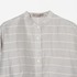 LINEN BORDER BAND COLLAR SHIRT 詳細画像