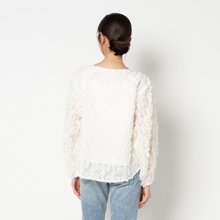 JACQUARD BLOUSE 詳細画像 ホワイト 7