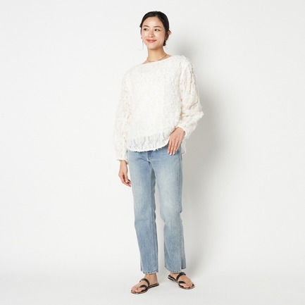 JACQUARD BLOUSE 詳細画像 ホワイト 8