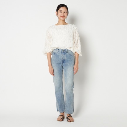 JACQUARD BLOUSE 詳細画像 ホワイト 9