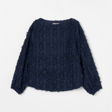 JACQUARD BLOUSE 詳細画像 ネイビー 1