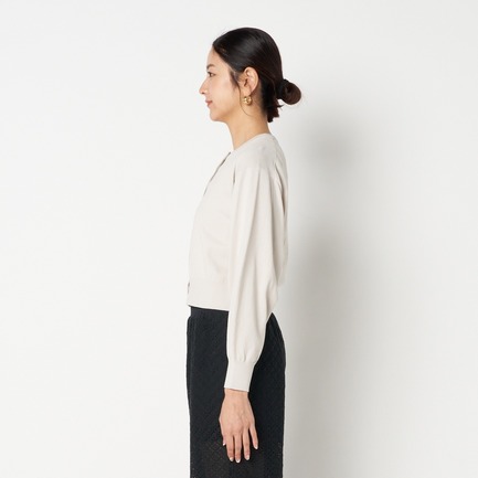 HIGH GAUGE CROPPED CARDIGAN 詳細画像 サックス 2