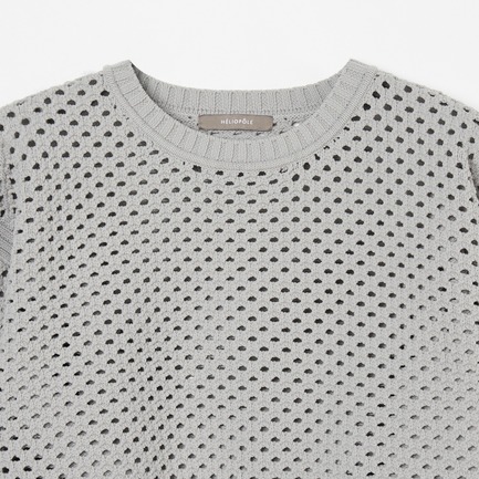 EYELET CREW NECK 詳細画像 ミディアムグレー 2