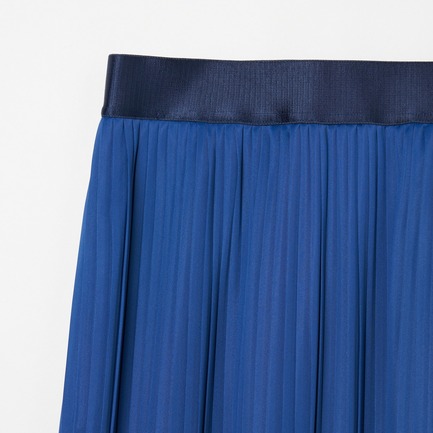 PLEATED I LINE SKIRT 詳細画像 ブルー 3