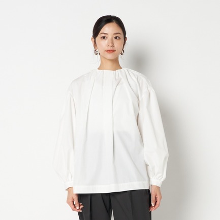 GATHERED NECK BLOUSE 詳細画像 ホワイト 1