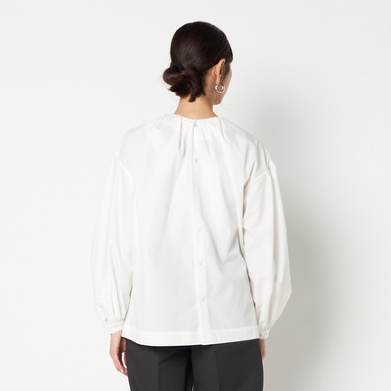 GATHERED NECK BLOUSE 詳細画像 ホワイト 3