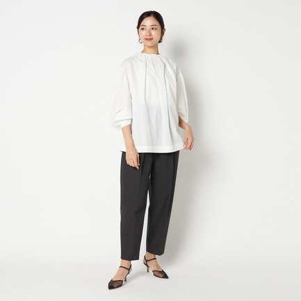 GATHERED NECK BLOUSE 詳細画像 ホワイト 4