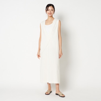 DEEP V NECK DRESS 詳細画像 アイボリー 5