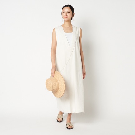 DEEP V NECK DRESS 詳細画像 アイボリー 8