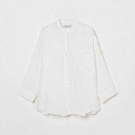 BAND COLOR LINEN SHIRT