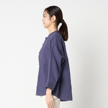 BAND COLOR LINEN SHIRT 詳細画像 ホワイト 2