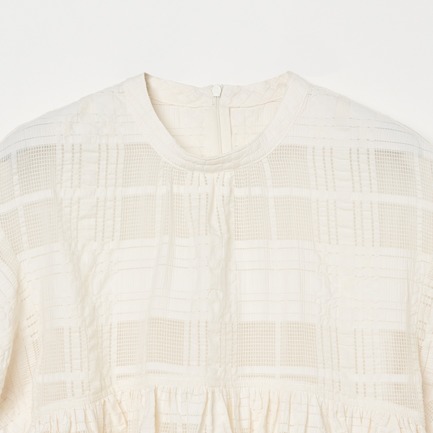 LACE GATHERD BLOUSE 詳細画像 アイボリー 2