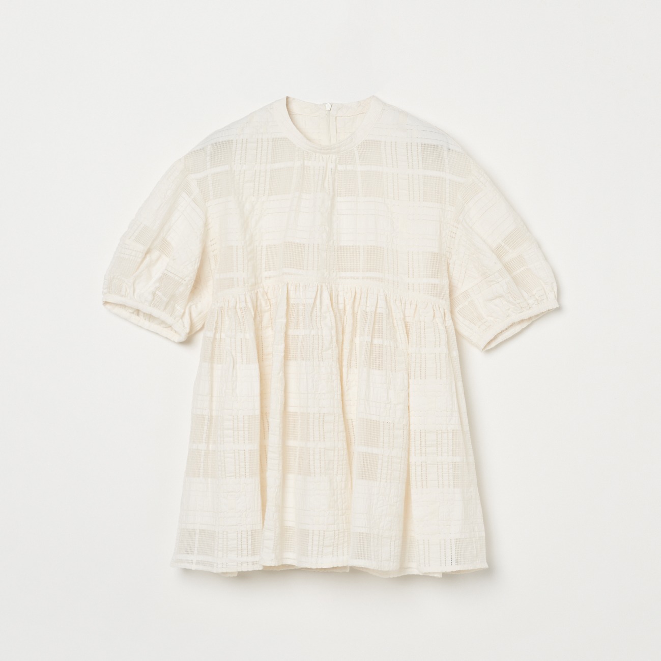 【再入荷】 LACE GATHERD BLOUSE｜HELIOPOLE｜HÉLIOPÔLE（エリオポール トップス