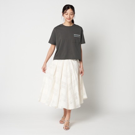 LACE GATHERED SKIRT 詳細画像 アイボリー 4