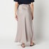 SATIN MAXI FLARE SKIRT 詳細画像