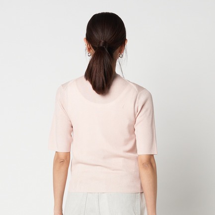 HALF SLEEVE RIB CARDIGAN 詳細画像 ピンク 3