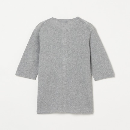 HALF SLEEVE RIB CARDIGAN 詳細画像 シルバー 1