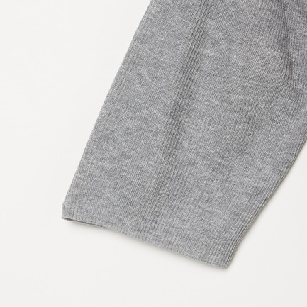 HALF SLEEVE RIB CARDIGAN 詳細画像 シルバー 3
