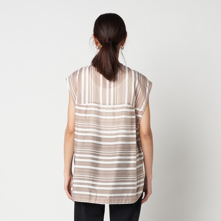 SHEER STRIPE BLOUSE 詳細画像 ベージュ 3