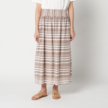 SHEER STRIPE SKIRT 詳細画像 ベージュ 5