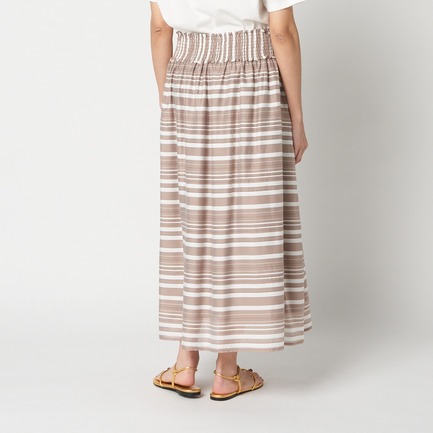 SHEER STRIPE SKIRT 詳細画像 ベージュ 7