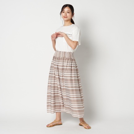 SHEER STRIPE SKIRT 詳細画像 ベージュ 8