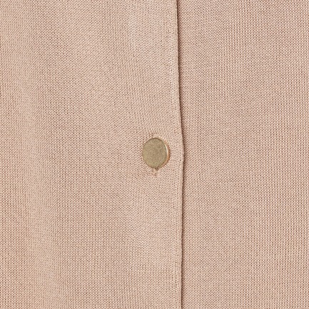 METAL BUTTON CREW NECK CARDIGAN 詳細画像 ベージュ 5
