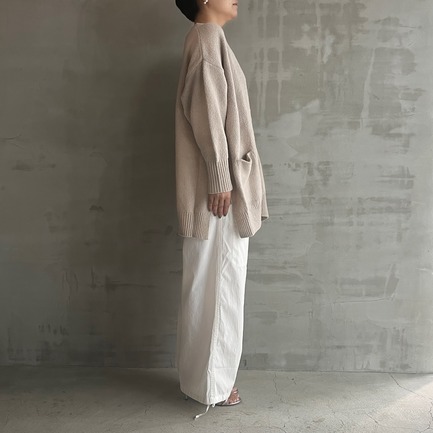 ORGANIC COTTON LONG CARDIGAN 詳細画像 ベージュ 6