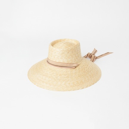 LOC SUN HAT STRIPE RBN